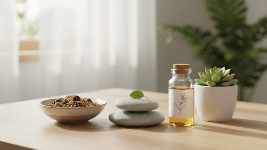 Natural health and wellness lifestyle concept
