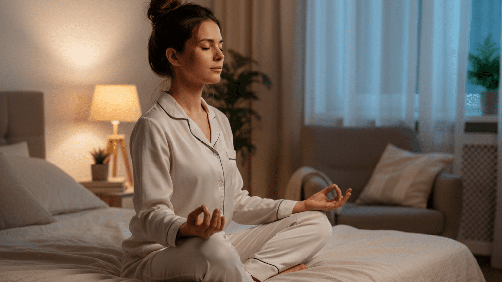 Deep breathing exercises for stress relief and sleep