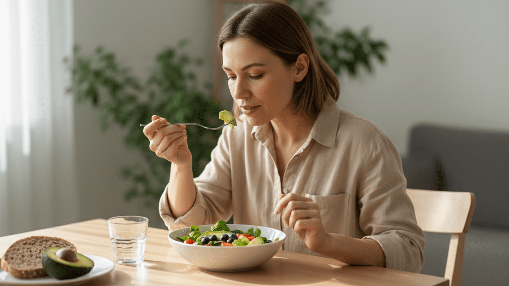 Mindful eating and body awareness as daily mindfulness practices