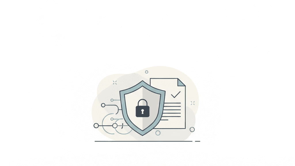 Website privacy and data protection concept
