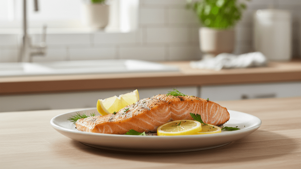 Salmon rich in omega-3 helping reduce blood pressure