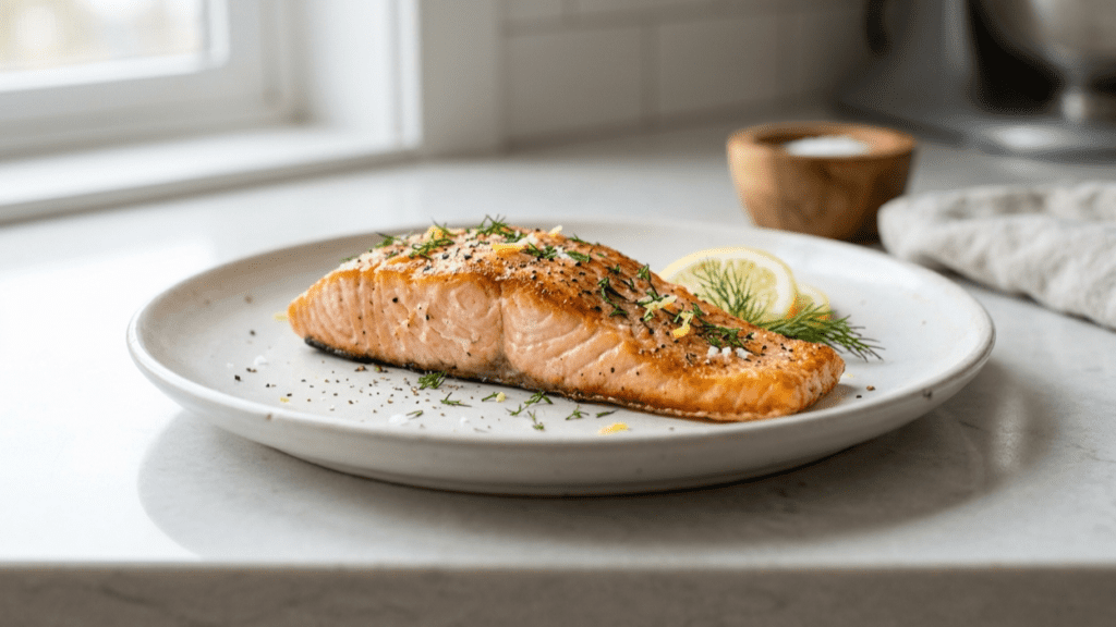 Salmon rich in omega-3 fatty acids as one of the foods to boost brain power